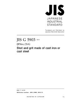 JIS G 5903:2018