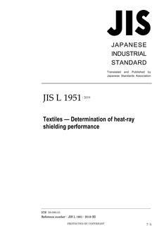 JIS L 1951:2019
