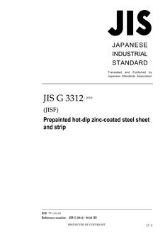 JIS G 3312:2019