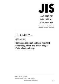 JIS G 4902:2019