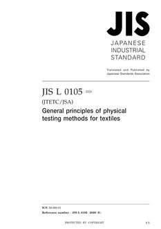 JIS L 0105:2020
