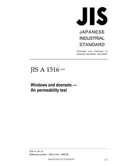 JIS A 1516:1998